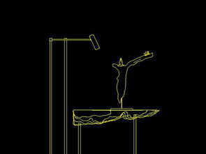 中式禪意 樹根小人像落地燈CAD設計圖紙解析與資源指南